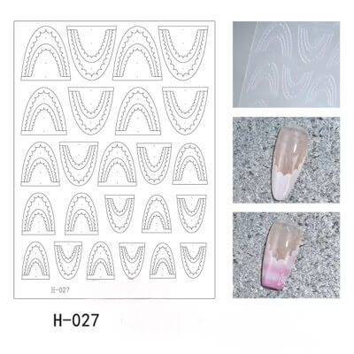 Nail Sticker French Tip Guidelines #H027 Premier Nail Supply