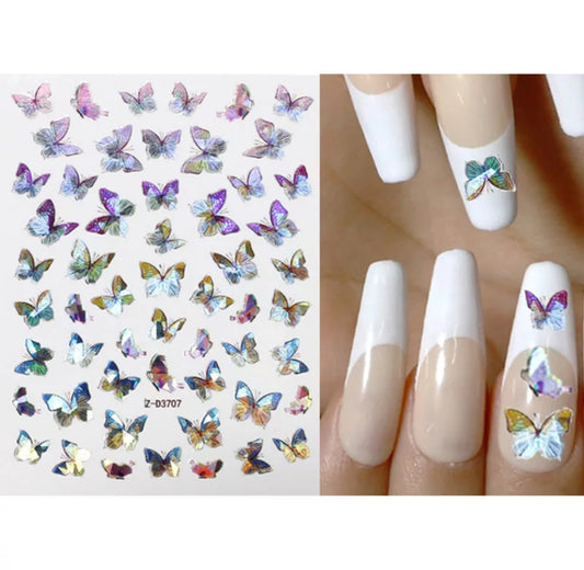 Nail Sticker Holographic Butterfly Z-D3707 Premier Nail Supply