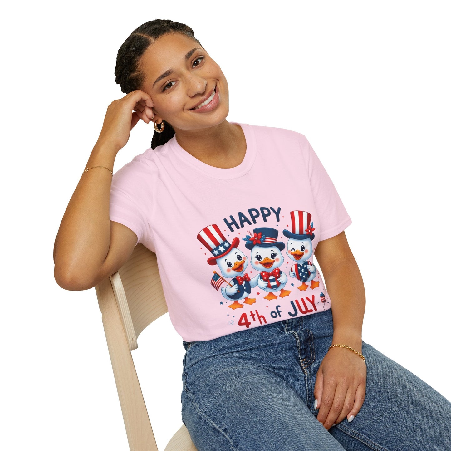 4th of July Duck Trio T-Shirt Printify