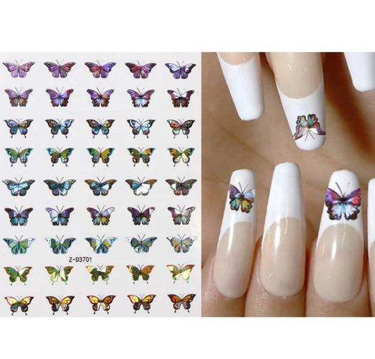 Nail Sticker Holographic Butterfly Z-D3701 Premier Nail Supply
