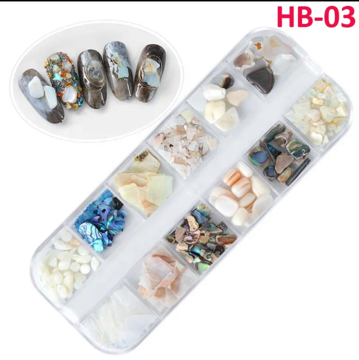 Fashion Seashells Jewelry 3D Charms Nail Art Design HB Premier Nail Supply