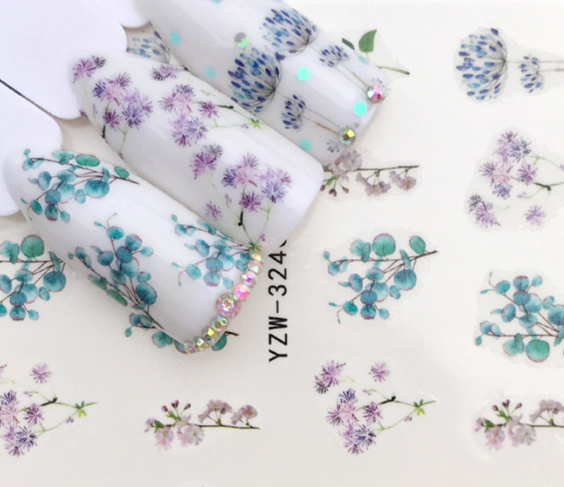 Nail Sticker Flowers Sticker YZW3240 Premier Nail Supply