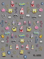 Nail Sticker SpongeBob #YL1031 Premier Nail Supply
