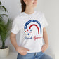 Proud American T shirt, July 4 shirt, USA Rainbow shirt, Fourth Of July Shirt, Independence Day Shirts Printify