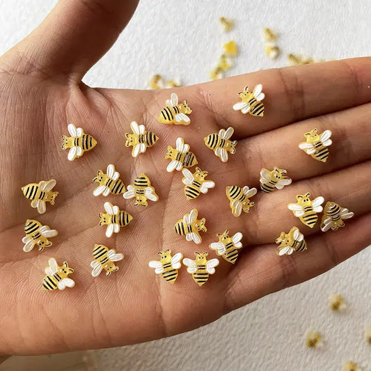 Nail Charm Resin 3D Honeybee 20pcs/bag Premier Nail Supply