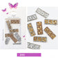 3D Rhinestone Nail Charm Row Design 8pcs/bag Premier Nail Supply