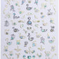 Nail Sticker Colorful Luxury 3D jewels Design -DP413 Premier Nail Supply