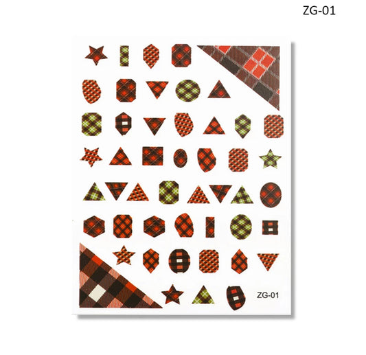 Nail Sticker Christmas ZG-01 Premier Nail Supply