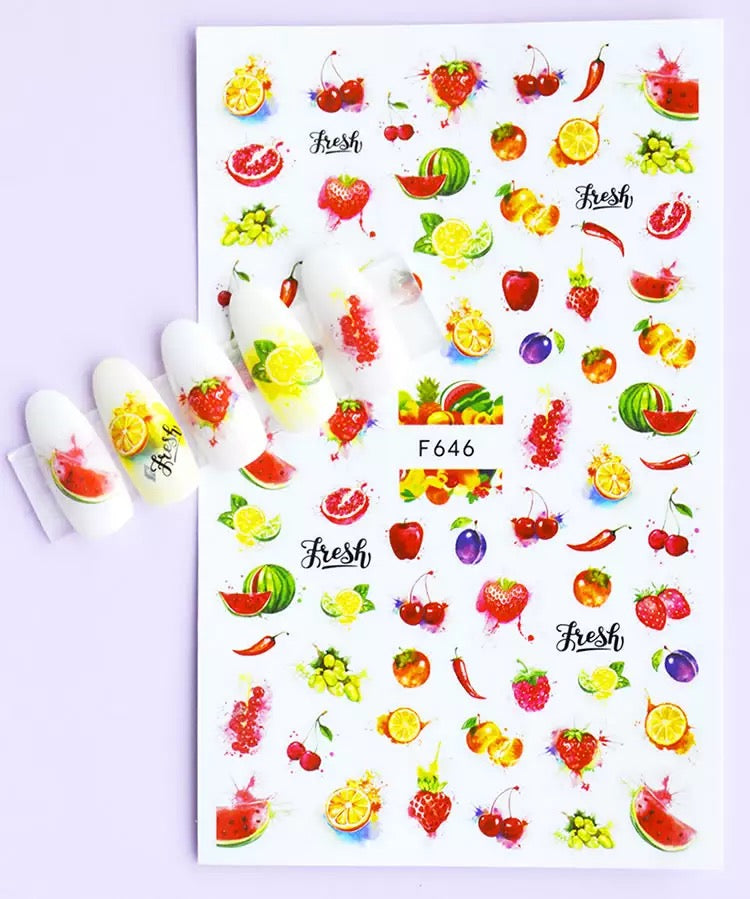 Nail Sticker Colorful Luxury 3D jewels Design -DP413 Premier Nail Supply