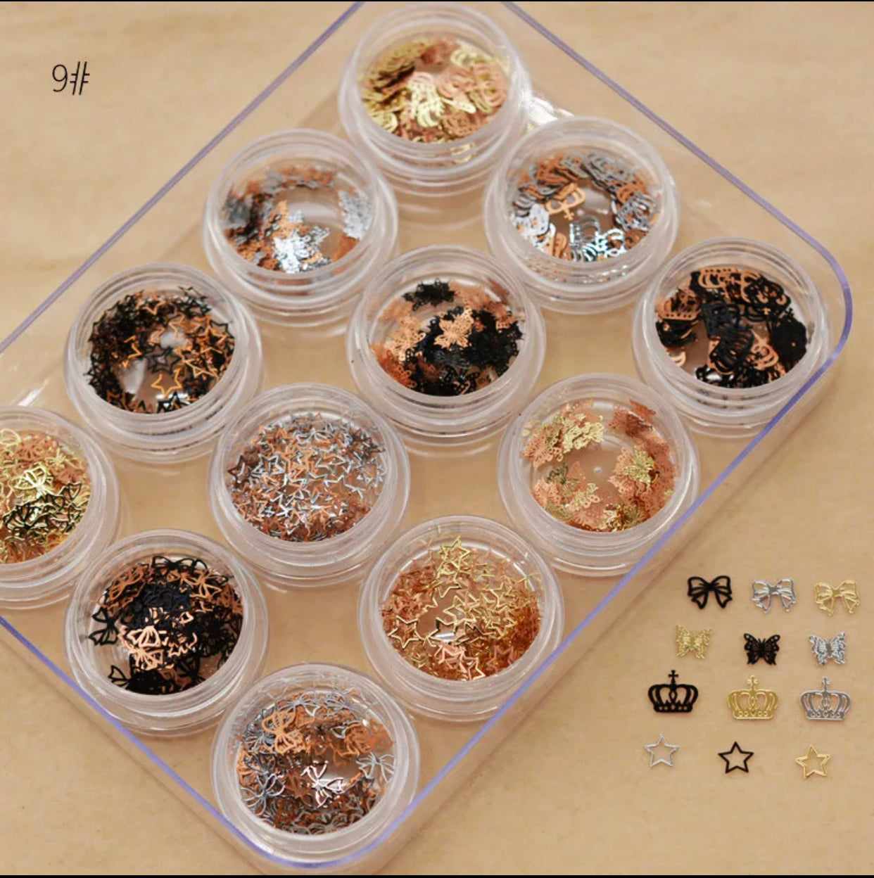 Charm Metal Nail Decoration Set Premier Nail Supply