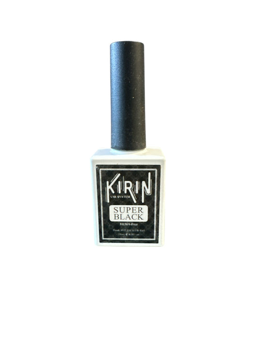 Kirin Gel color Super Black Hema Free 0.5 oz Kirin