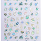 Nail Sticker Colorful Luxury 3D jewels Design -DP413 Premier Nail Supply