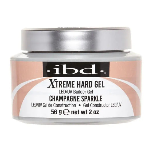 IBD Xtreme Hard Gel LED/UV Builder Gel - Champagne Sparkle 2oz #23624-18 ibd