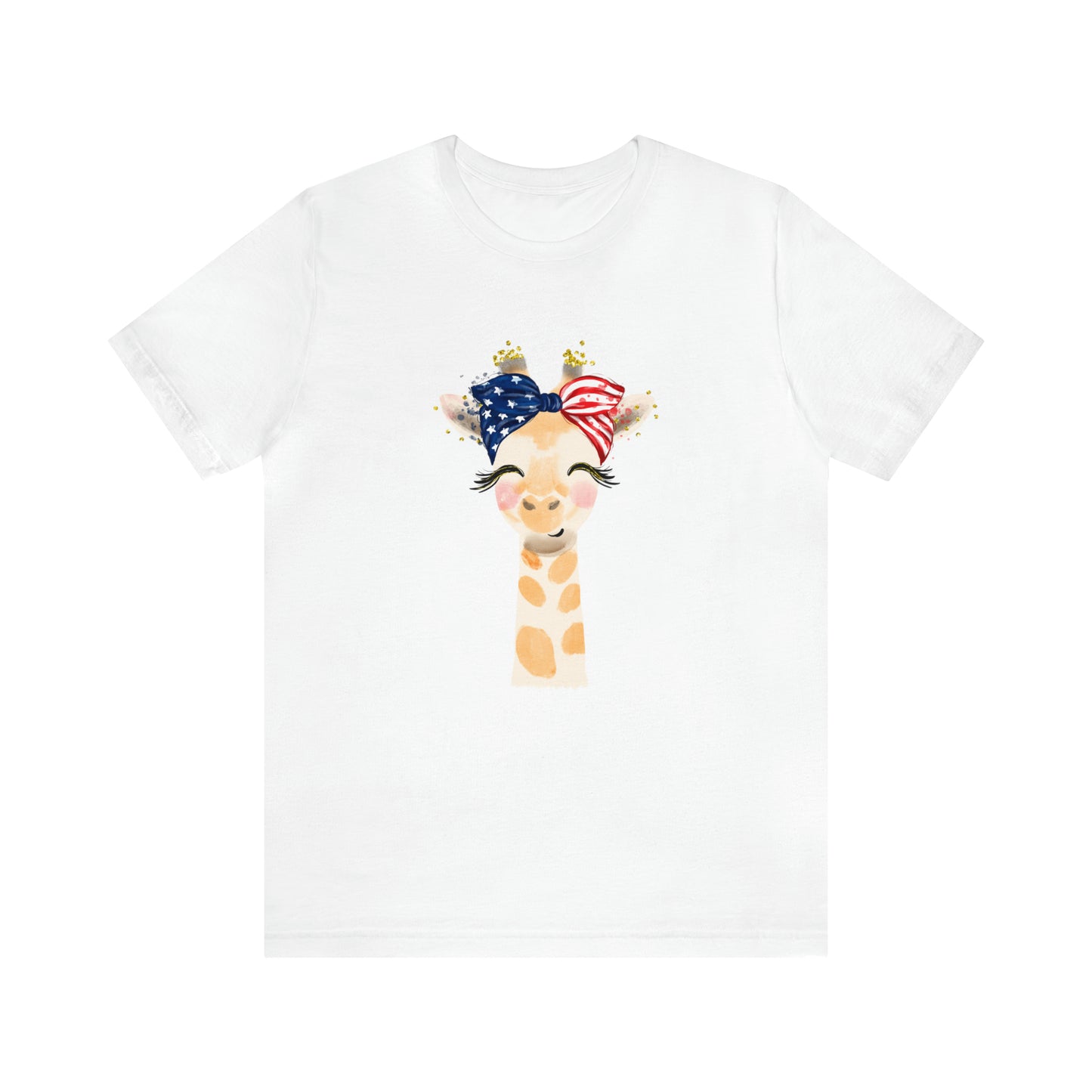 Giraffe shirt, 4th of July women's shirt, Fourth of July Tee, Cute shirt, Women shirt, Printify