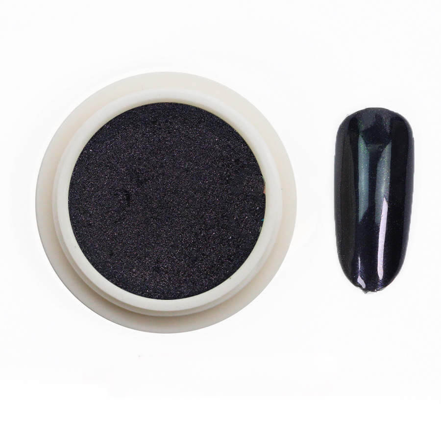 Medina Black Chrome Nail Powder #10
