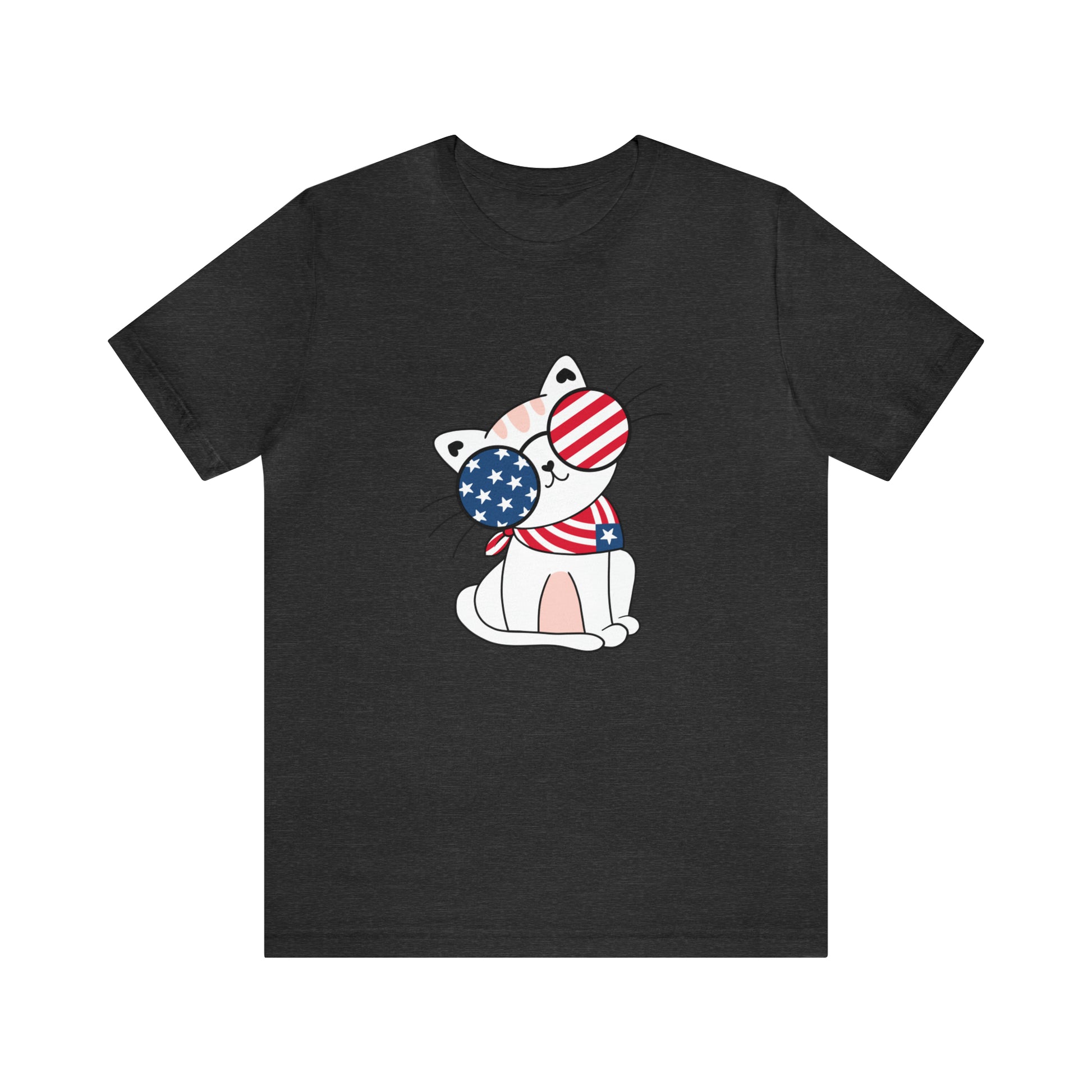 Cat wear sunglass shirt, USA Shirt, Independence Day Tee, 4th of July women's shirt, Fourth of July Tee, Printify