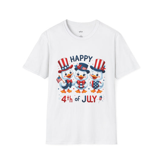 4th of July Duck Trio T-Shirt Printify
