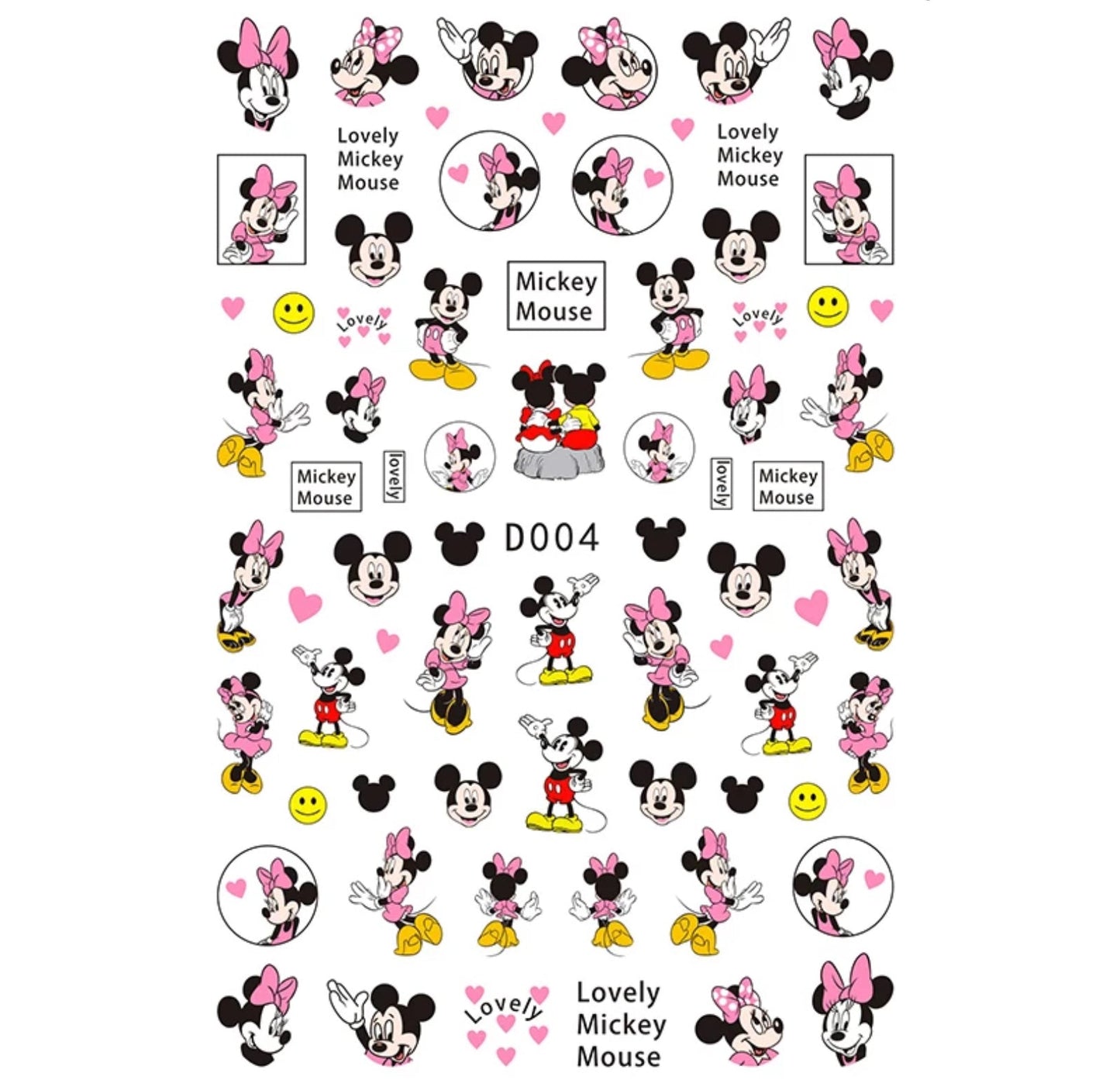 Nail Sticker Mickey Mouse D004 Premier Nail Supply