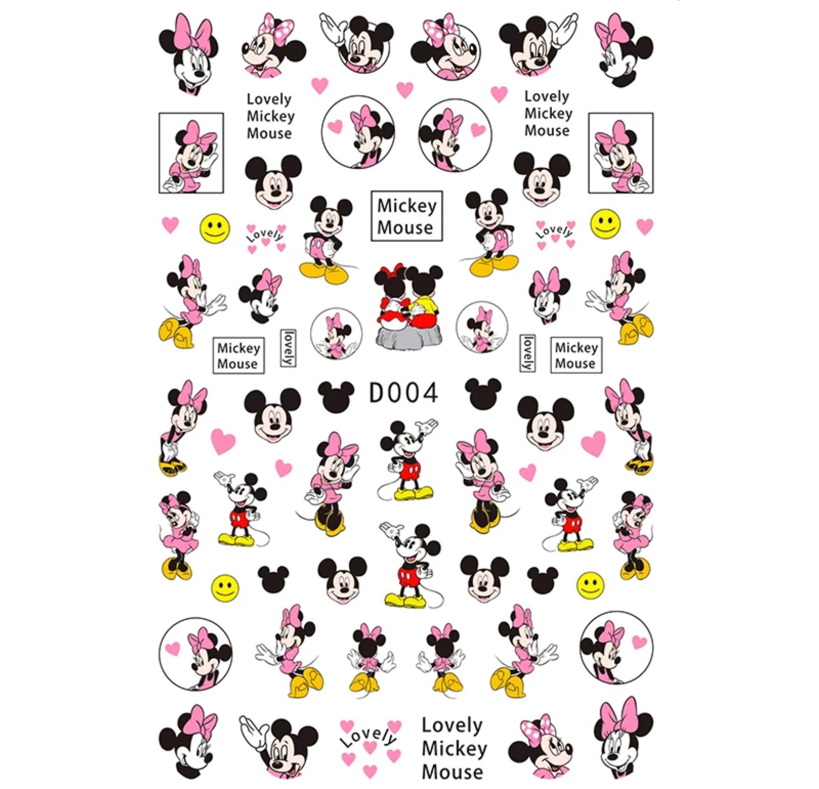 Nail Sticker Mickey Mouse D004 Premier Nail Supply