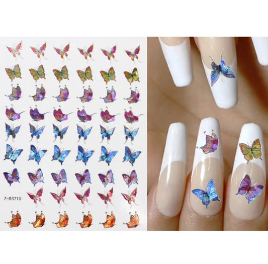 Nail Sticker Holographic Butterfly Z-D3710 Premier Nail Supply