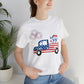 Truck July 4 shirt, America T-Shirt, 4th July T-Shirt, Freedom, Stars and Stripes, Flags, Gift shirt, Firework shirts Printify