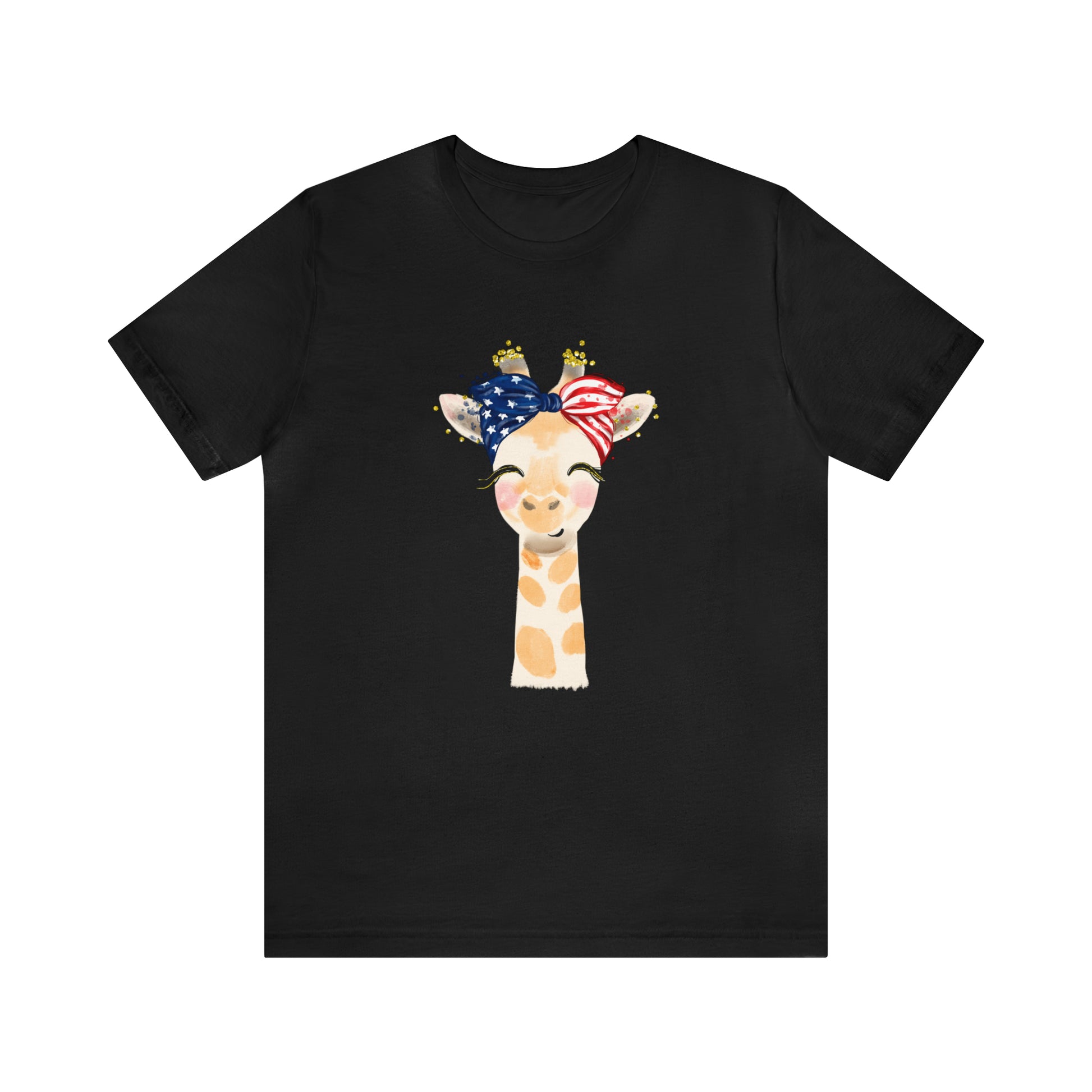 Giraffe shirt, 4th of July women's shirt, Fourth of July Tee, Cute shirt, Women shirt, Printify