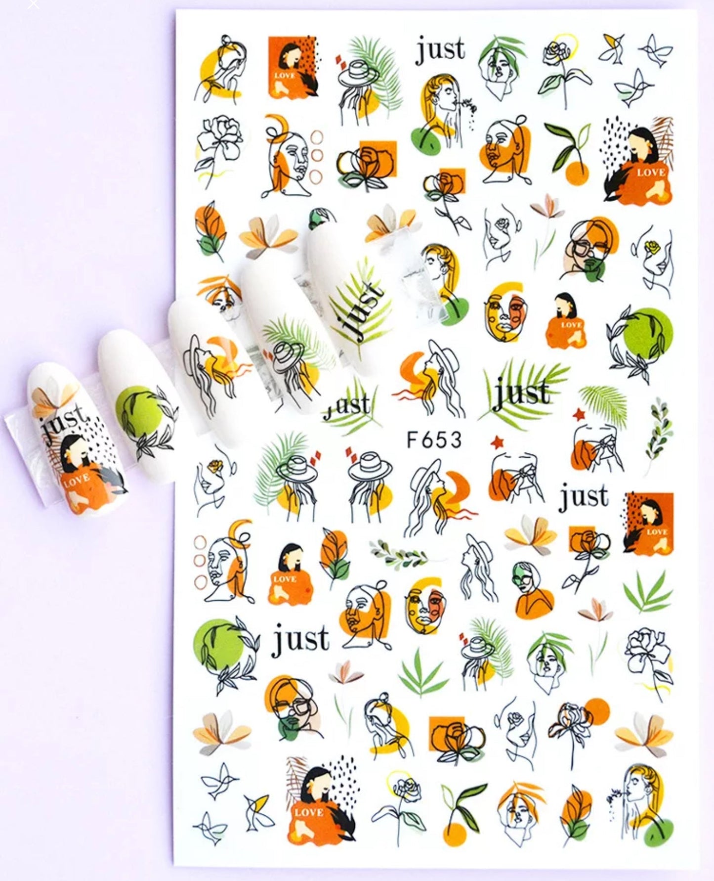 Nail Sticker Summer Theme F653 Premier Nail Supply