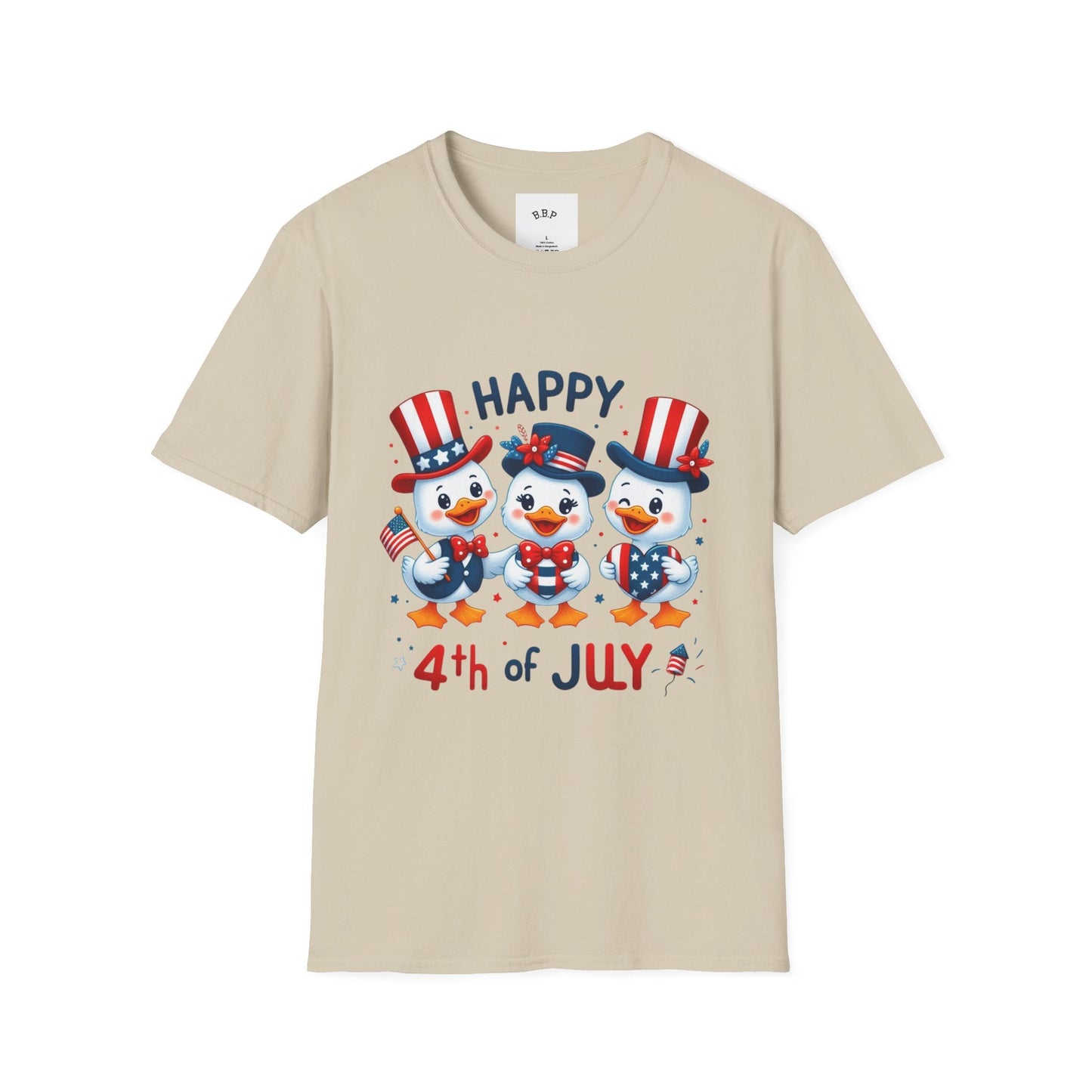 4th of July Duck Trio T-Shirt Printify