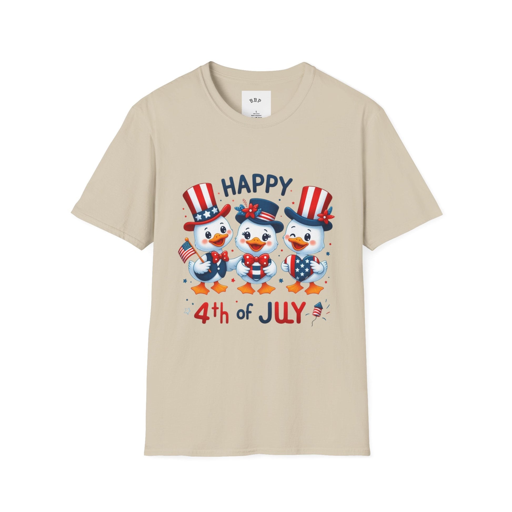 4th of July Duck Trio T-Shirt Printify