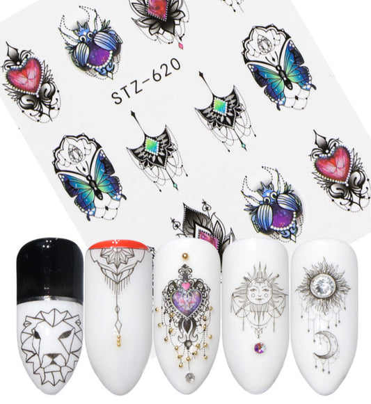 Nail Sticker Colorful Luxury 3D jewels Design -DP413 Premier Nail Supply