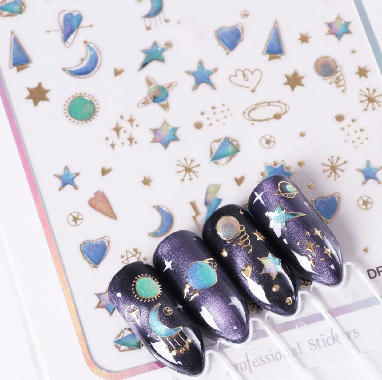 Nail Sticker Colorful Luxury 3D jewels Design -DP413 Premier Nail Supply