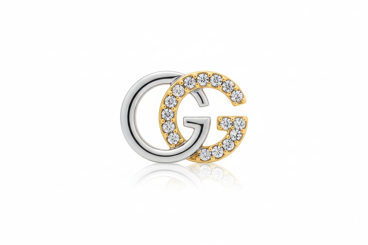 Nail Charm Gold and Silver L05 2Pcs/bag Beyond Beauty Page