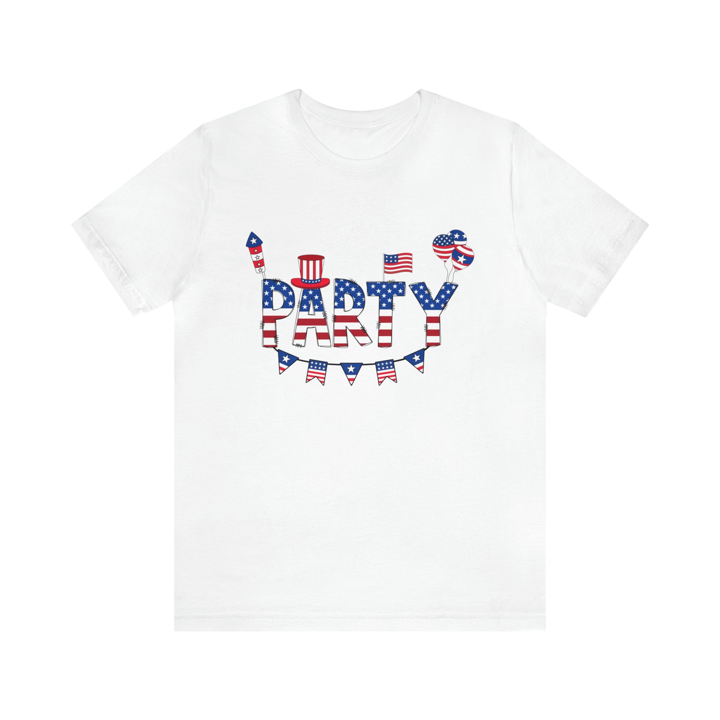 Party July 4 shirt, America T-Shirt, 4th July T-Shirt, Freedom, Stars and Stripes, Flags, Gift shirt, Printify