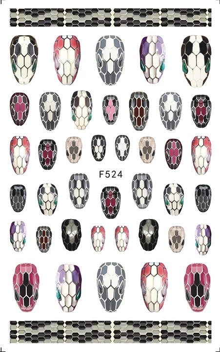Nail Sticker Fake Snakeskin - F524 Premier Nail Supply