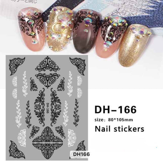 Nail Sticker Lace Design - DH166 Premier Nail Supply