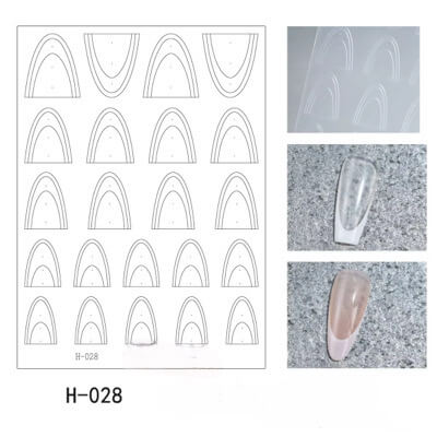 Nail Sticker French Tip Guidelines #H028 Premier Nail Supply