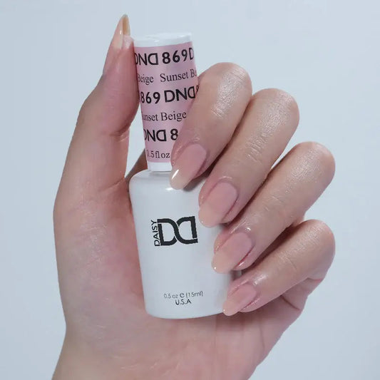 DND- Single Gel Polish Sunset Beige #S869 DND