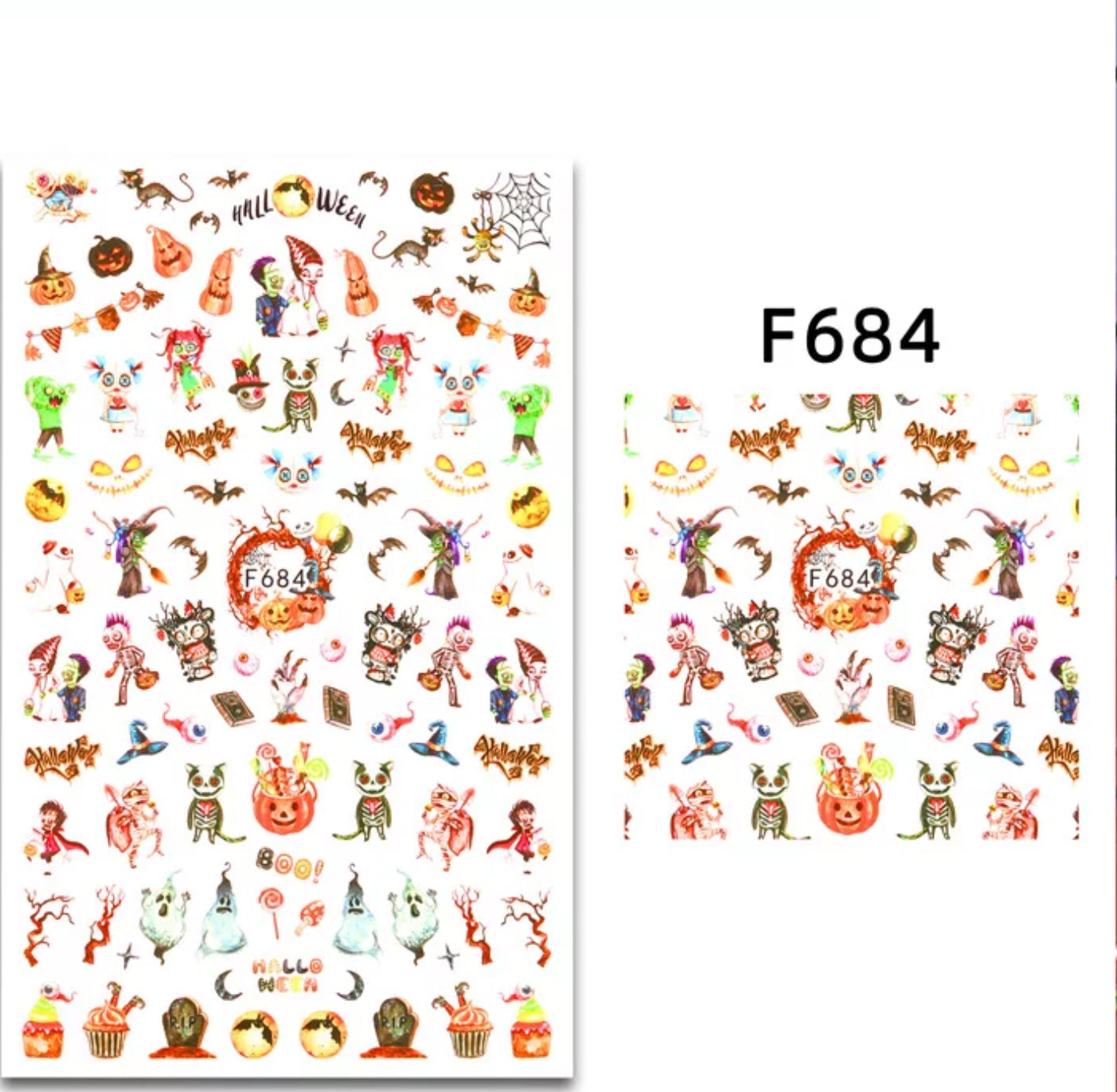Nail Sticker Boo It Halloween F684 Premier Nail Supply
