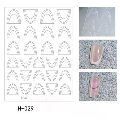 Nail Sticker French Tip Guidelines #H029 Premier Nail Supply