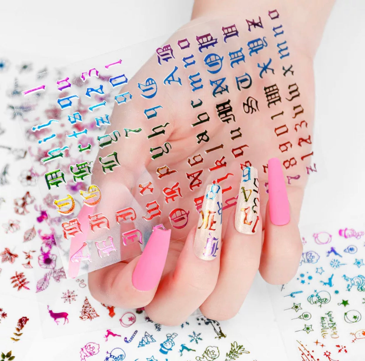 Nail Sticker Colorful Luxury 3D jewels Design -DP413 Premier Nail Supply