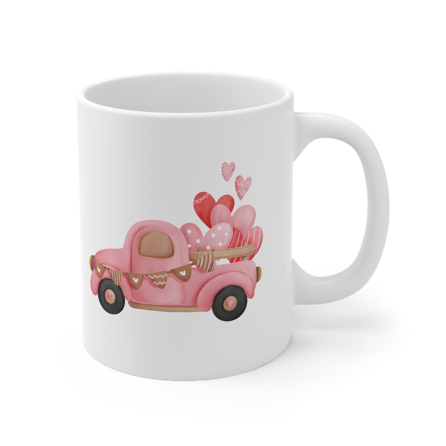 Valentines Truck Mug 11oz Printify