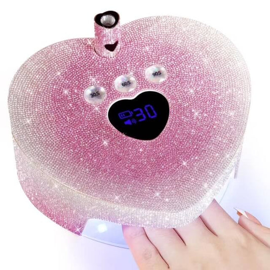 Nail Lamp UV/LED Cordless Pink Rhinestones #X70-P75 Beyond Beauty Page