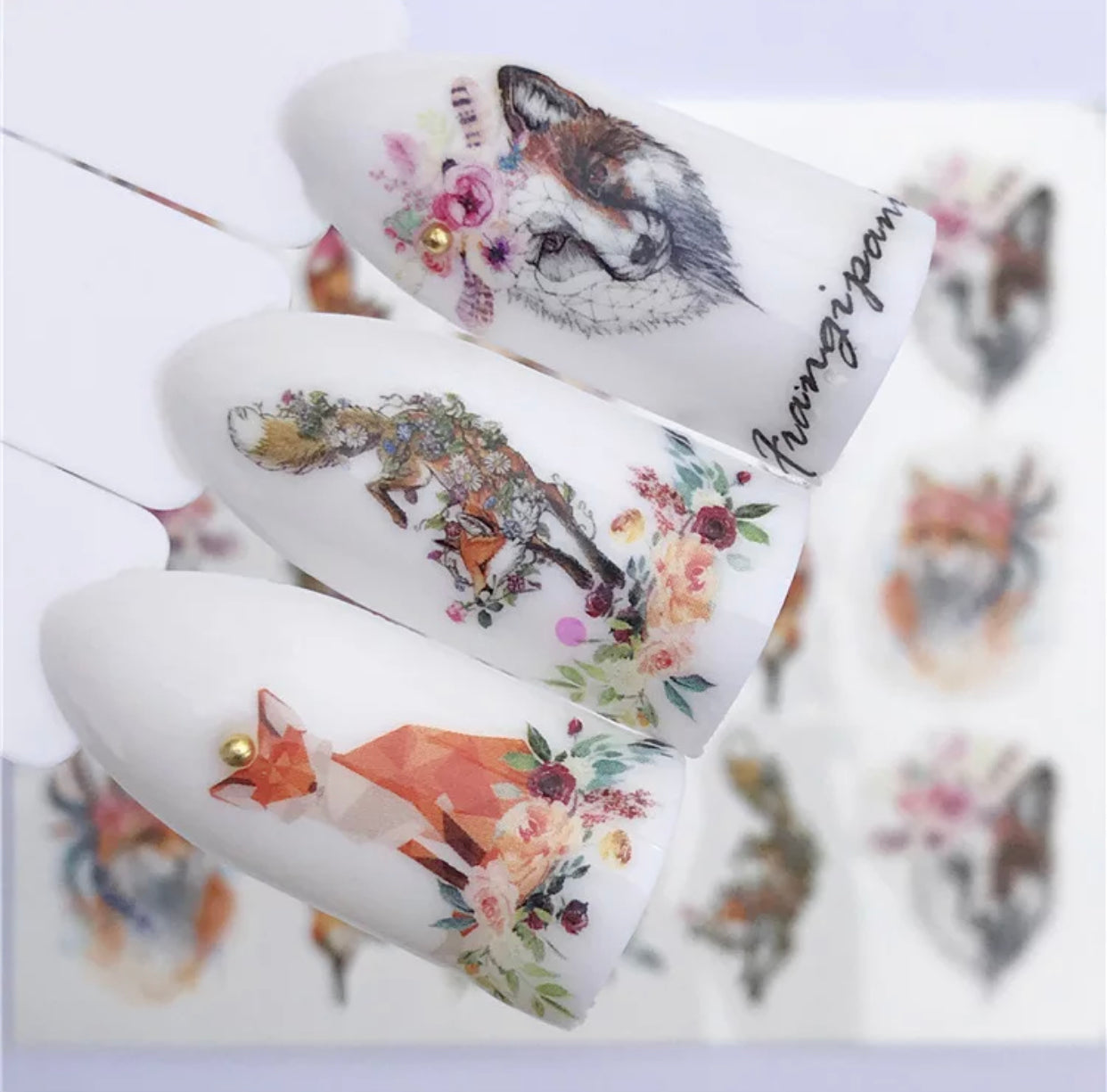 Nail Sticker Wolf Animal YZW - 3075 Premier Nail Supply