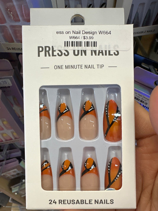 Press on Nail Design W664 Beyond Beauty Page
