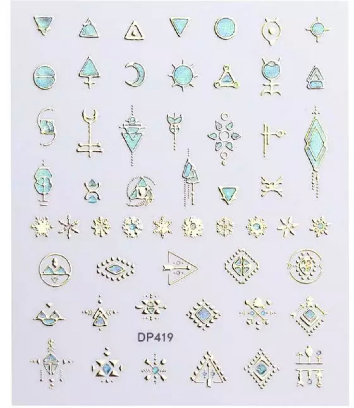 Nail Sticker Colorful Luxury 3D jewels Design -DP413 Premier Nail Supply
