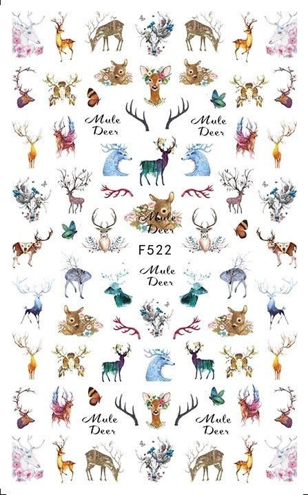 Nail Sticker Mule Deer F522 Premier Nail Supply