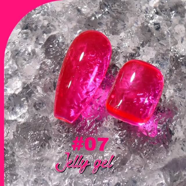 Medina - Jelly Gel Polish Cherry Pink 15ml Medina
