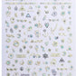 Nail Sticker Colorful Luxury 3D jewels Design -DP413 Premier Nail Supply