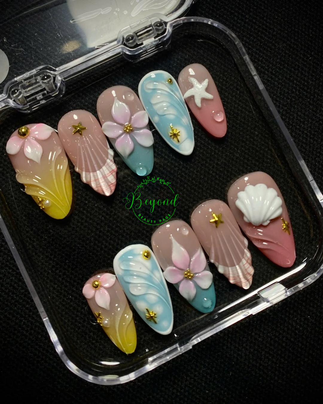 Handmade Luxury Press on nail Beyond Beauty Page