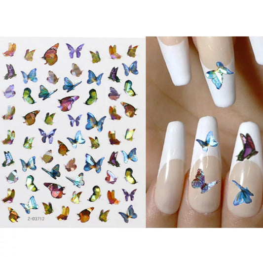Nail Sticker Holographic Butterfly Z-D3712 Premier Nail Supply